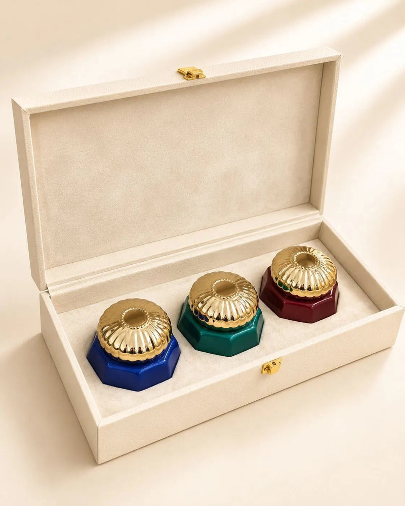 Rose Perfume Luxury bakhoor gift Box (3pcs) | Rose Perfumes